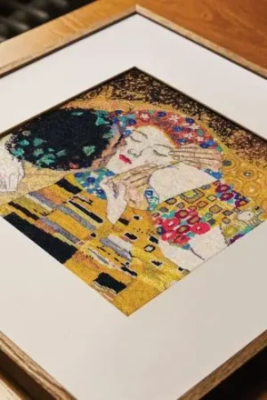 kit ricamo a punto croce - Il bacio - DMC Promozione