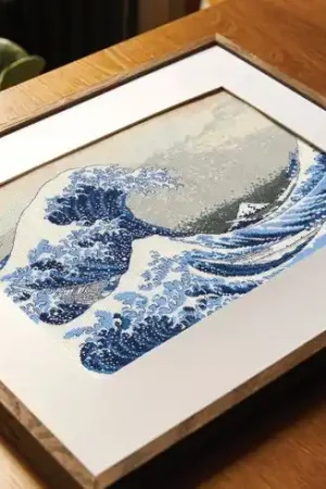 kit ricamo a punto croce - La grande onda - DMC Nuovo Arrivo