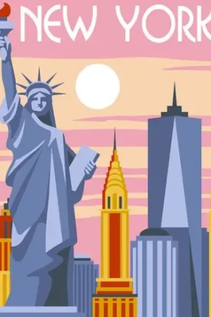 Professionale Canovaccio antico - Cuscino da ricamare New York - Margot de Paris