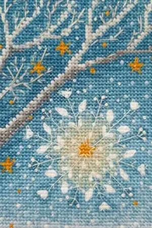 Miglior Prezzo kit ricamo a punto croce - Fiocchi di neve magici - RTO