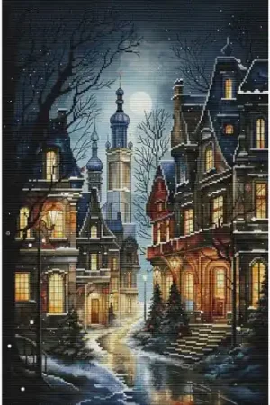 Reso Gratuito kit ricamo a punto croce - di notte - Nova Sloboda