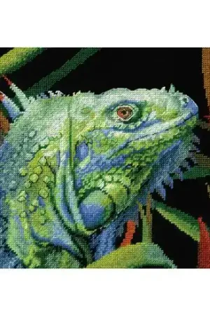 kit ricamo a punto croce - Iguana - Riolis Ordina Subito