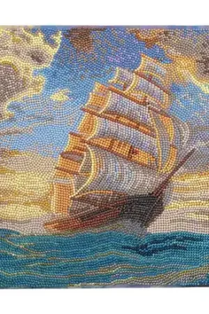 Prezzo Conveniente Kit ricamo diamante su telaio - Un viaggio coraggioso - Crystal Art D.I.Y