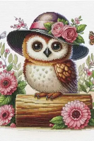 kit ricamo a punto croce - Piccola signorina - Nova Sloboda Super Prezzo