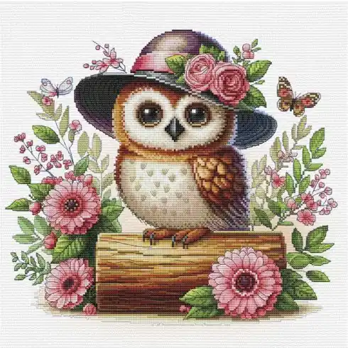 kit ricamo a punto croce - Piccola signorina - Nova Sloboda Super Prezzo