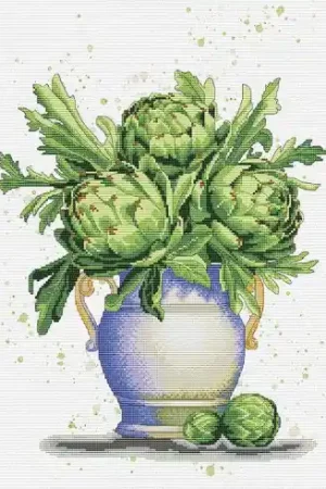 kit ricamo a punto croce - Bouquet di carciofi - Nova Sloboda Economico