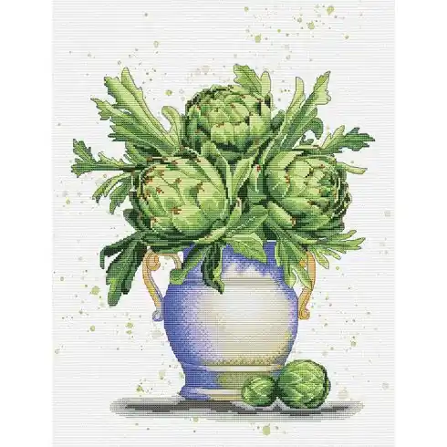 kit ricamo a punto croce - Bouquet di carciofi - Nova Sloboda Economico