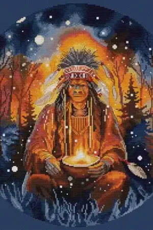 Ultime Pezzi kit ricamo a punto croce - Lo sciamano - Hobby Jobby