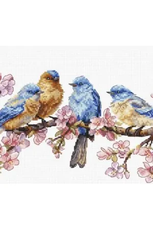 Subito Disponibile kit ricamo a punto croce - Fiori di primavera - Letistitch