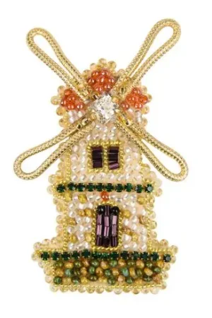 Esclusivo Kit di ricamo con perline - Mulino a spillo - Charivna Mit