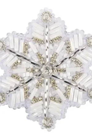 Prezzo Basso Kit di ricamo con perline - Spilla a fiocco di neve - Charivna Mit