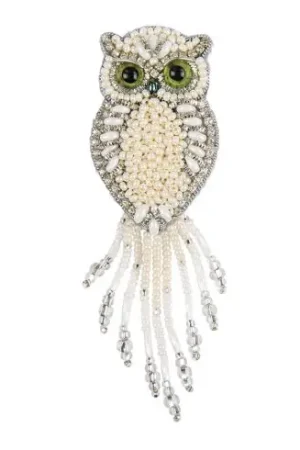 Kit di ricamo con perline - Spilla a forma di gufo - Charivna Mit Acquista Ora