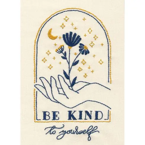 Kit di punti da ricamo - Siate gentili con voi stessi - Dimensions Occasione Imperdibile