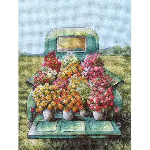 kit ricamo a punto croce - Fiori in vendita - Dimensions Prezzo Basso