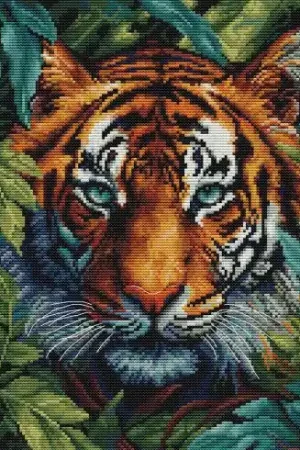 Compra Oggi Stesso kit ricamo a punto croce - Tigre della giungla - Luca-S