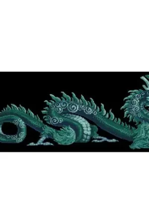 kit ricamo a punto croce - Drago di Giada - Andriana Compra Oggi Stesso