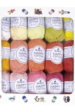 Sconto Box Amigumuri - Set di 30 colori Happy Cotton - DMC