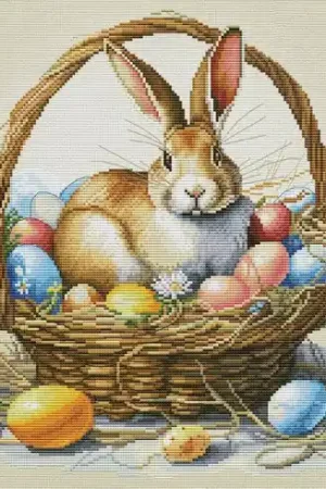 Offerta Speciale kit ricamo a punto croce - Coniglietto di Pasqua - Nova Sloboda