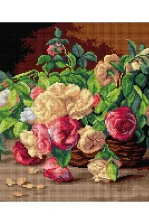 Canovaccio antico - Rose in un cesto - Orchidéa Ultima Occasione