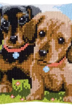 Offerta Kit cuscino fori grossi - Bassotto  - Vervaco