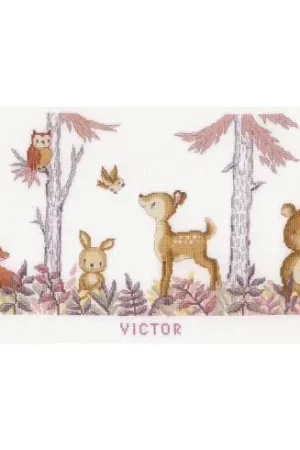 kit ricamo a punto croce - Nella foresta - Vervaco Soddisfatti O Rimborsati