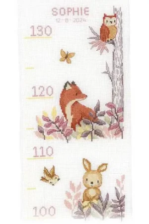 Kit di metri crescita da ricamo - Nella foresta - Vervaco Non Perdere