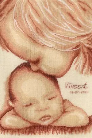 Saldi kit ricamo a punto croce - Amore per i bambini - Vervaco