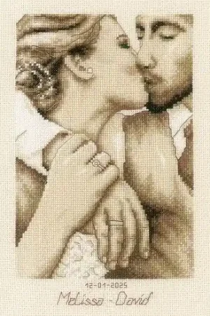 Più Venduto kit ricamo a punto croce - Bacio d'amore - Vervaco