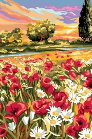 Esclusivo Canovaccio antico - Campi in fiore - Luc Créations