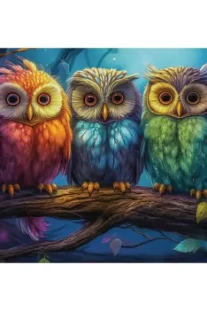 Ultimissimo Modello puzzle - Tre civette - 1000 pezzi - Castorland