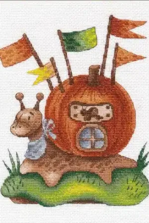 kit ricamo a punto croce - Zucca 3 - Oven Vendita Finale