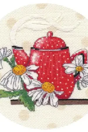 kit ricamo a punto croce - Teiera 3 - Oven Subito Disponibile