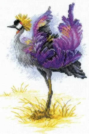 kit ricamo a punto croce - Gru reale - Riolis Economico