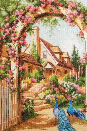 kit ricamo a punto croce - Roseraie - Charivna Mit Compra Online