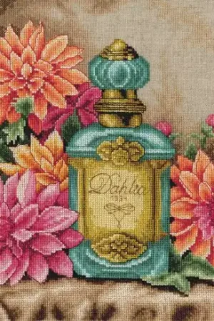 Offerta Del Giorno kit ricamo a punto croce - Il profumo della dalia - Lanarte