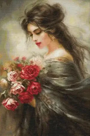 kit ricamo a punto croce - Bellezza serena - Luca-S Prezzo Di Fabbrica