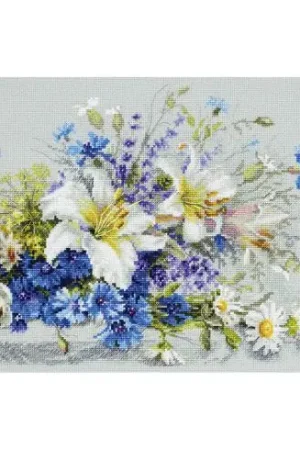 kit ricamo a punto croce - Gigli e mirtilli - Magic Needle Compra Adesso