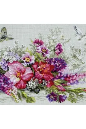 kit ricamo a punto croce - Bouquet di campagna - Magic Needle Soddisfatti O Rimborsati