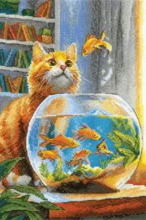 Promozione Esclusiva kit ricamo a punto croce - L'observateur roux - Riolis