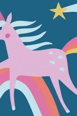 Prezzo Di Fabbrica Kit di tela per bambini - L'unicorno arcobaleno - DMC