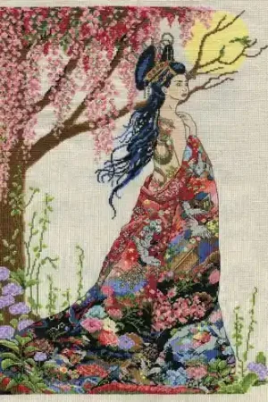 Offerta Kit per ricamo a punto croce con perline - Regina della seta - Design works