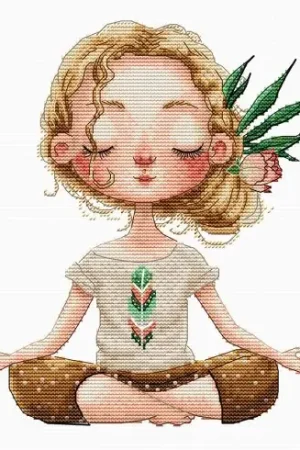 Di Tendenza kit ricamo a punto croce - Meditazione 1 - Hobby Jobby