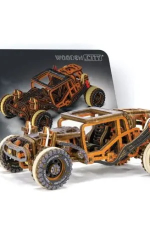 Puzzle meccanico in legno 3D - Buggy - Wooden City Occasione Imperdibile