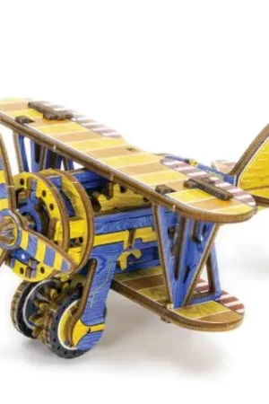 Reso Gratuito Puzzle in legno 3D - biplan - Wooden City