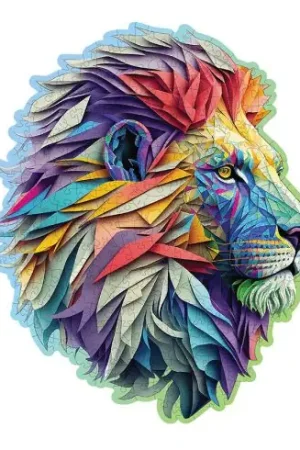 puzzle in legno - Leone moderno - 250 pezzi - Wooden City Promozione Esclusiva