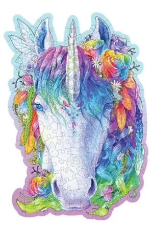 Professionale puzzle in legno - Elegante unicorno - 150 pezzi - Wooden City
