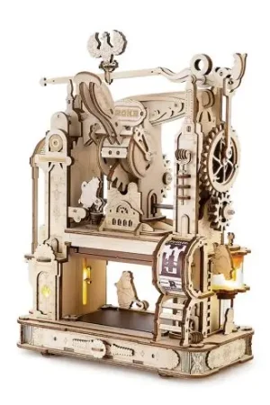Puzzle meccanico in legno 3D - Macchina da stampa classica - ROKR Occasione