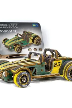 Sconto Puzzle meccanico in legno 3D - Roadster - Wooden City