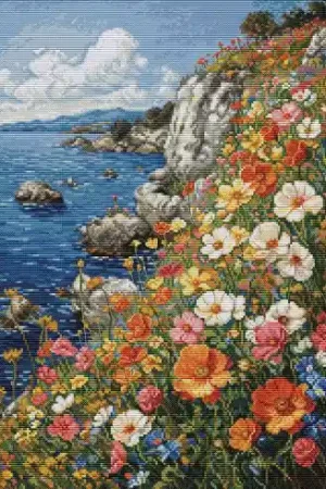 kit ricamo a punto croce - Profumo di estate - Luca-S Nuovo Arrivo