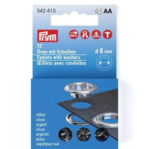 Occhielli e rivetti - 32 occhielli con rondelle - 8 mm - Prym Esclusivo